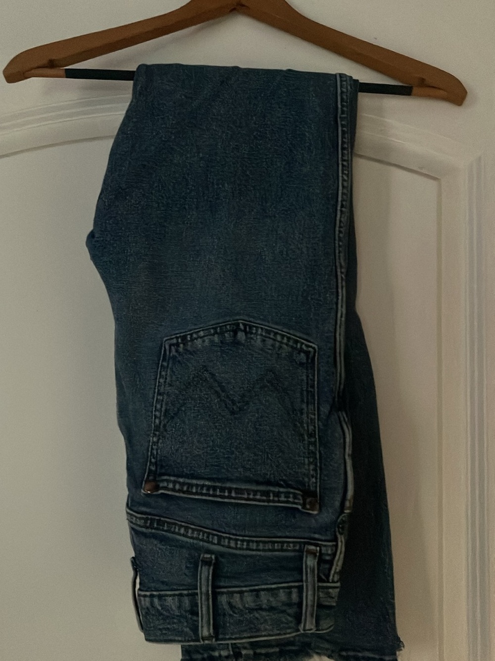 Wrangler Men's Relaxed Dark Blue Denim Jeans
